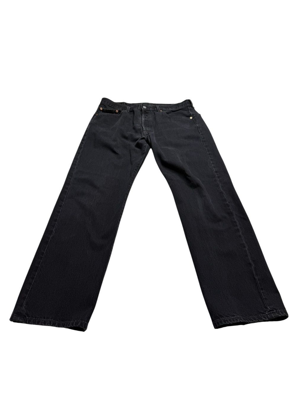 Vintage 2003 Levi’s 501 Straight Leg Button Fly Jeans Faded Black Men’s Sz 38x32